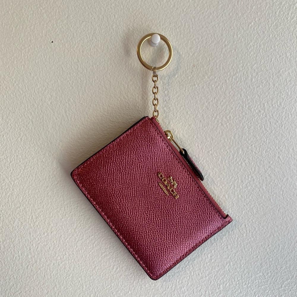 Pink Coach ID wallet